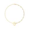 14K Yellow Gold Gold Cultured Freshwater Pearl Chain for women image 2