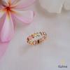 18K Yellow Gold Gold Sapphire Rings for women image 2