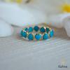 18K Yellow Gold Gold Turquoise Rings for women image 2