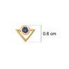 22K Yellow Gold Gold Blue Sapphire Nosepins for women image 3