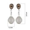 925 Sterling Silver Silver Topaz Earrings for women image 3