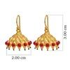 925 Sterling Silver Silver Coral Jhumki for women image 3
