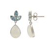 925 Sterling Silver Silver Topaz,Moonstone Earrings for women image 3