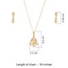 925 Sterling Silver Silver Synthetic Pearl,Opal Pendant Set for women image 3