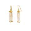 18K Yellow Gold Gold Cultured Freshwater Pearl Jhumki for women image 3