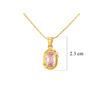 18K Yellow Gold Gold Diamond,Tourmaline Pendants for women image 3