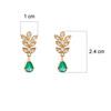 18K Yellow Gold Gold Diamond,Emerald Necklaces for women image 3