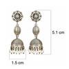 925 Sterling Silver Silver Synthetic Pearl Jhumki for women image 3