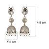 925 Sterling Silver Silver Synthetic Pearl Jhumki for women image 3