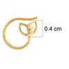 22K Yellow Gold Gold  Nosepins for women image 3