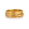 18K Yellow Gold Gold  Stacking Ring for women image 3