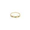 18K Yellow Gold Gold Tourmaline,Pink Tourmaline,Tsavourite,Blue Sapphire Stacking Ring for women image 3