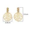 18K Yellow Gold Gold Cultured Freshwater Pearl Earrings for women image 3