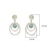 925 Sterling Silver Silver Opal Earrings for women image 3