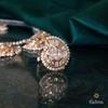 22K Yellow Gold Gold Natural Basra Pearl,Uncut Diamond,Diamond Necklace Set for women image 3