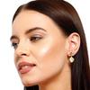 925 Sterling Silver Silver Garnet Earrings for women image 3