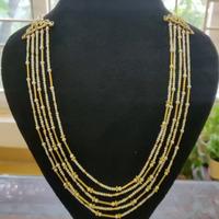 18K Yellow Gold Gold Cultured Freshwater Pearl,Diamond,Emerald Necklaces for women image 3