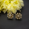 22K Yellow Gold Gold Diamond Earrings for women image 3