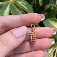 18K Yellow Gold Gold Ruby Pendants for women image 3
