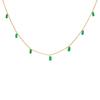 18K Yellow Gold Gold Emerald Chain for women image 3