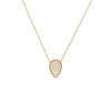 18K Yellow Gold Gold Opal Chain for women image 3