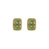 18K Yellow Gold Gold Peridot Earrings for women image 3
