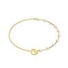 14K Yellow Gold Gold Cultured Freshwater Pearl Chain for women image 3