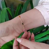 18K Yellow Gold Gold Sapphire Bracelets for women image 3