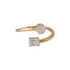 18K Yellow Gold Gold Diamond Rings for women image 3