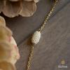 18K Yellow Gold Gold Cultured Freshwater Pearl Chain for women image 3
