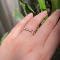 18K Yellow Gold Gold Opal Rings for women image 3