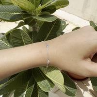 18K White Gold Gold Blue Sapphire,Diamond Bracelets for women image 3
