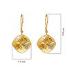 18K Yellow Gold Gold Citrine Earrings for women image 4