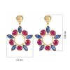 18K Yellow Gold Gold Ruby,Blue Sapphire Earrings for women image 4