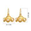 925 Sterling Silver Silver Synthetic Pearl Jhumki for women image 4
