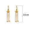 18K Yellow Gold Gold Cultured Freshwater Pearl Jhumki for women image 4