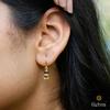 18K Yellow Gold Gold Citrine,Tourmaline,Garnet Earrings for women image 4
