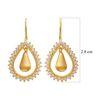 18K Yellow Gold Gold Diamond Earrings for women image 4