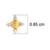 22K Yellow Gold Gold Diamond Nosepins for women image 4