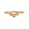 18K Yellow Gold Gold Diamond,Emerald Rings for women image 4