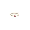 18K Yellow Gold Gold Ruby,Blue Sapphire Stacking Ring for women image 4