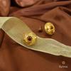 18K Yellow Gold Gold Garnet Earrings for women image 4