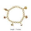 18K Yellow Gold Gold Pink Tourmaline,Blue Sapphire Bracelets for women image 4