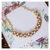 18K Yellow Gold Gold Cultured Freshwater Pearl,Coral Necklaces for women image 4