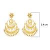 18K Yellow Gold Gold Cultured Freshwater Pearl Earrings for women image 4