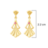 925 Sterling Silver Silver Pink Tourmaline,Tourmaline,Citrine Earrings for women image 4