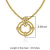 18K Yellow Gold Gold Diamond Pendants for women image 4