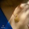 18K Yellow Gold Gold Diamond Pendants for women image 4
