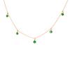 18K Yellow Gold Gold Emerald Chain for women image 4