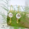 925 Sterling Silver Silver Synthetic Pearl Earrings for women image 4
